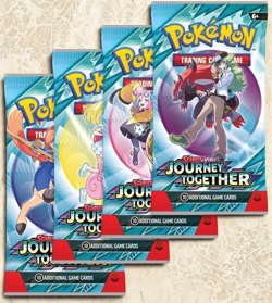 Pokemon SV9 Journey Together Enhanced Booster with Box Topper Promo Card USA - Image 2