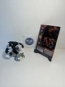 Bakugan Battle Brawlers Vertexx Darkus 820G W/Card Diecast RARE - Image 1