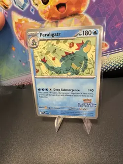 2024 Illustration Contest Feraligatr 213 Pokemon Card [NM] SV Promo - Image 1