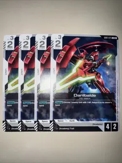 GD01-075 Darilbalde X4 Playset Gundam Card Game TCG CCG English - Image 1
