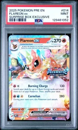 PSA 9/10 2025 POKEMON EEVEE PRISMATIC EVOLUTIONS SURPRISE BOX EXCLUSIVE SEQ SET - Image 4