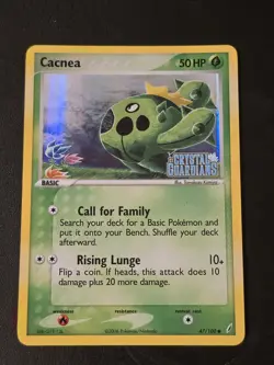 Cacnea 47/100 Reverse Holo Pokemon EX Crystal Guardians - Image 1