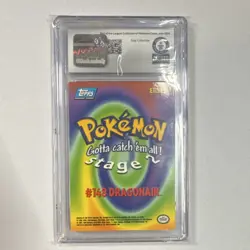 Dragonair Pokemon Topps First Movie E11 First Print CGC World Record 1999 - Image 2