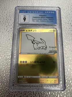 2021 Pokemon Sword & Shield Promos Pikachu Yu Nagaba 208/S-P Japanese CGC 9 - Image 1