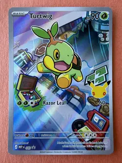Pokemon TCG First Partner Illustration Turtwig, Chimchar and Piplup Set - Image 3