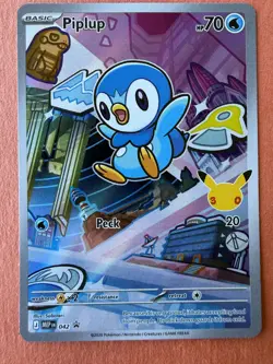 Pokemon TCG First Partner Illustration Turtwig, Chimchar and Piplup Set - Image 5
