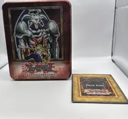 Yu-Gi-Oh 2002 Yami Yugi Summoned Skull Collector Tin w/ Deck Zone EMPTY Konami - Image 1