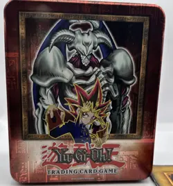 Yu-Gi-Oh 2002 Yami Yugi Summoned Skull Collector Tin w/ Deck Zone EMPTY Konami - Image 2