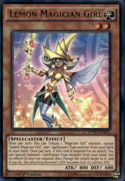 Lemon Magician Girl 1st Ed Ultra Rare MVP1-EN051 Yu-Gi-Oh! - Image 1