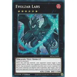 Yu-Gi-Oh Evolzar Lars MP24-EN099 Prismatic Secret Rare 1st Edition - Image 1