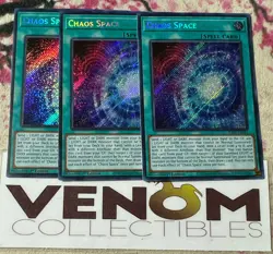 3x (M/NM) - Chaos Space - RA01-EN065 - Secret Rare - 1st Edition YuGiOh - Image 1