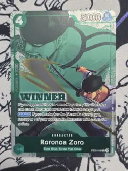 Roronoa Zoro Winner Pack 2025 Vol. 3 R One Piece Promotion Cards EB02-019 NM - Image 1