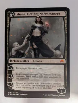 Liliana, Heretical Healer Liliana, Defiant Necromancer - Magic: Origins MTG NM - Image 2