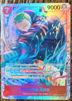 One Piece Roronoa Zoro SR EB04-007 Adventure On Kami's Island NM - Image 1
