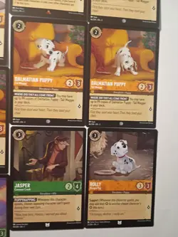 Lorcana Disney 101 Dalmatian (15) Card Lot 2 Cold Foils & 13 Commons - Image 5