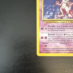 Pokemon Mewtwo Base Set Holo Rare 010/102 60 HP English Psychic Vintage Card - Image 5