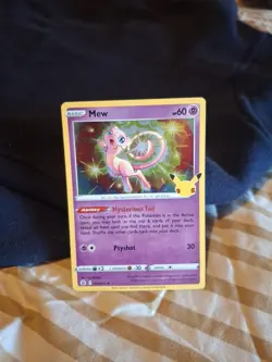 Pokemon TCG Mew Celebrations Holo Rare Card 011/025 Near Mint/Mint Condition - Image 1