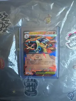 Charmander 004/025 + Charmeleon 017/025 + Mega Charizard EX XY121 pokemon cards - Image 2