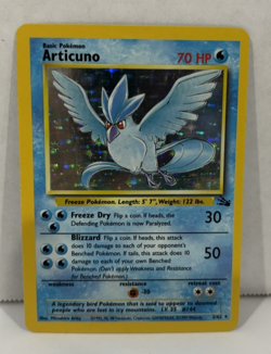1999 "Fossil" Pokemon Card: ARTICUNO ***HOLOGRAPHIC*** #2/62 / Freeze Pokemon - Image 1