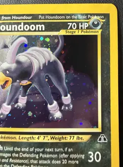 Pokemon TCG Neo Discovery Houndoom Holo Rare Card 4/75 English - Image 3