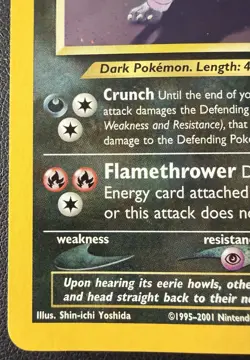 Pokemon TCG Neo Discovery Houndoom Holo Rare Card 4/75 English - Image 5