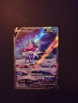 Suicune v Crown Zenith Galarian Gallery Holo Ultra Rare Card GG38 GG70 - Image 1