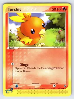 Torchic 74/109 EX Ruby & Sapphire Pokemon Card TCG e-Series Nintendo - Lp/Vlp - Image 1