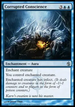 Corrupted Conscience - Medium Play MTG Mirrodin Besieged - Image 1