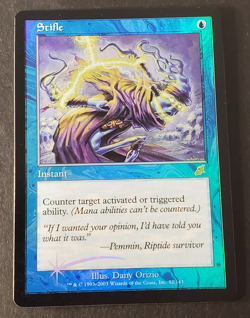 STIFLE *FOIL* Scourge Card - LP Lightly Played - Magic The Gathering MTG (#2) - Image 2