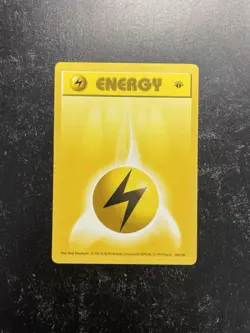 Pokemon TCG 1st Edition Shadowless Electric Energy Base Card 100/102 Excellent - Image 1