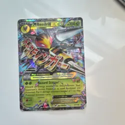 Pokemon M Beedrill EX Promo Holo Card XY Mega XY158 200HP Hazard Stinger - Image 1
