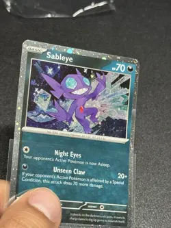 Fart Swirl 🌀 Pokemon TCG Sableye 2023 Cosmo Holo Card 136/193 NM 🔥🔥🔥 - Image 2