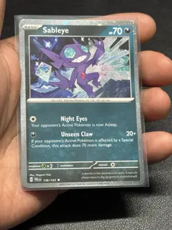 Fart Swirl 🌀 Pokemon TCG Sableye 2023 Cosmo Holo Card 136/193 NM 🔥🔥🔥 - Image 4