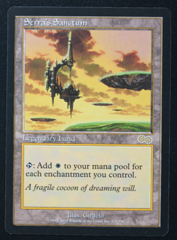Serra's Sanctum Magic Card Urza's Saga MTG Reserved List - Image 1