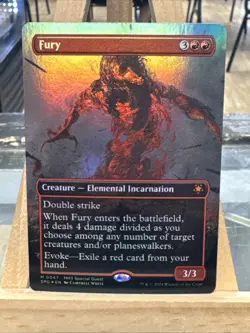 MTG *Fury Borderless foil X1* (NM) Modern Horizons 3 Special Guest Magic - Image 1