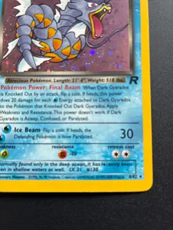 Pokemon Dark Gyarados Team Rocket Holo Rare 8/82 70 HP Stage 1 English Card - Image 5