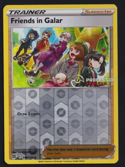 Pokemon TCG Friends In Galar Reverse 140/172 Professor Program Stamp Promo Card - Image 1