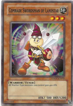 Comrade Swordsman of Landstar CSOC-EN033 Common Yu-Gi-Oh Card 1st Edition - Image 1