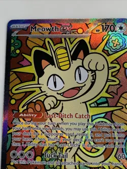 Pokemon Meowth ex Full Art Special Illustration Rare Holo Card 121/088 - Image 5