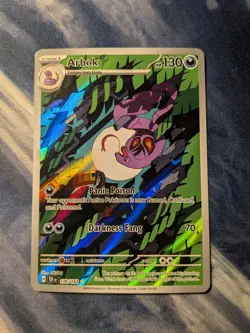 Pokemon Arbok 176/162 SV05 Temporal Forces Illustration Rare Holo Card 130 HP - Image 2
