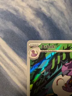 Pokemon Arbok 176/162 SV05 Temporal Forces Illustration Rare Holo Card 130 HP - Image 3