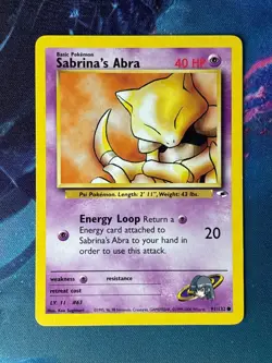 Sabrina's Abra - Gym Heroes - Regular - 91/132 - Vintage WOTC Pokemon Card - Image 1