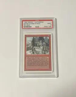 Mons's Goblin Raiders Magic The Gathering: Revised Edition PSA 9 MINT 1994 - Image 1