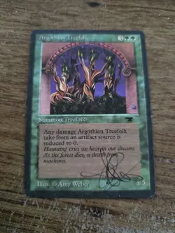 Argothian Treefolk Antiquties SIGNED By Amy Weber Magic The Gathering - Image 1