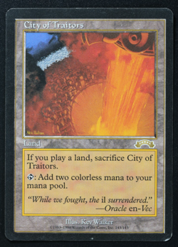 City of Traitors Magic Card Exodus MTG Reserved List - Image 1