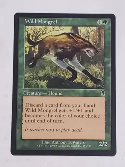 MTG Wild Mongrel (Odyssey/Green/C) - BGM - Image 1