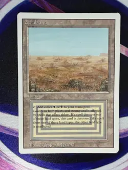 SCRUBLAND Revised Edition Dual Land 1994 Magic the Gathering MTG - Image 1