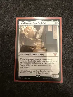 MTG Yoshimaru, Ever Faithful, NM-Mint, English Commander: Kamigawa: Neon Dynasty - Image 1