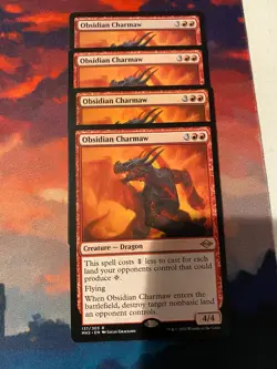 MTG Modern Horizons 2 Obsidian Charmaw x 4 - Image 1