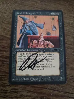 Xenic Poltergeist Antiquties SIGNED By Dan Frazier Magic The Gathering - Image 1